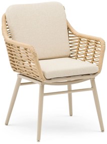 Tuinstoel Aluminium/rope Taupe-naturel-bruin Coco Antoni