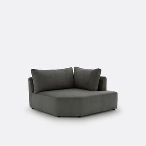 Moduleerbare hoekbank ribfluweel, Monica