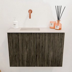 Mondiaz Joya DLux 60cm toiletmeubel shadow met wastafel faye links zonder kraangat meli
