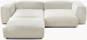 Modulaire fluwelen hoekbank Vetsak (3-zits)