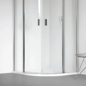 Riho Davos kwartronde douchebak 120x120cm wit glans
