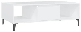 vidaXL Salontafel 103,5x60x35 cm spaanplaat wit