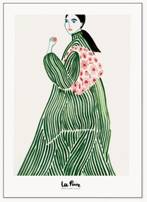 Digitale print Green Coat