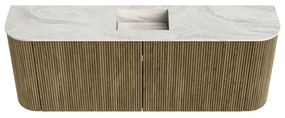 Mondiaz Joya DLux 115cm toiletmeubel ronding links/rechts dusk met wastafel faye midden 1 kraangat ostra