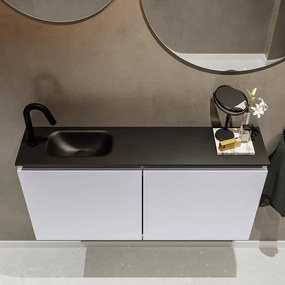 Mondiaz Ture 100cm toiletmeubel cale met wastafel urban links 1 kraangat