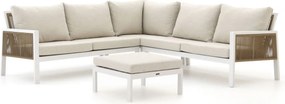 + 15% kassakorting | Hoek loungeset Manifesto  | 5 personen | Loungeset Wit | Hoekbank Aluminium | 246x246cm | Kees Smit Tuinmeubelen