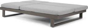 Lifestyle Garden Furniture Massimo Ligbed Met Kussen Antraciet/earth Aluminium Grijs