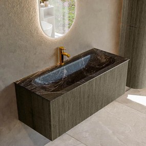 Mondiaz Kurve-dlux 110cm badmeubel shadow met 1 lade en wastafel big medium midden 1 kraangat lava