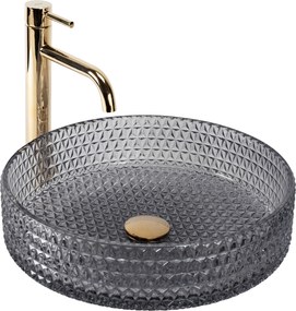 Opzetwastafel Rea Cristal Grey 39