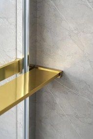 Sapho Shelf handdoekhouder en planchet voor douchewand goud mat