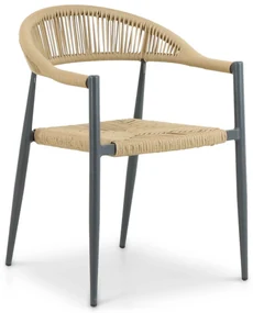 Tuinset 4 personen 120 cm Aluminium/rope Taupe Lifestyle Garden Furniture Granada/Vienna