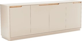 Mat Dressoir Grijsbeige 200 Cm - 200x40x75cm.