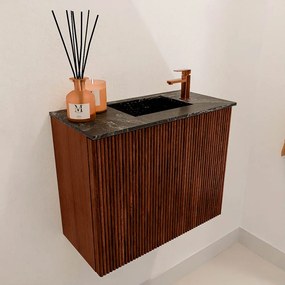 Mondiaz Joya DLux 50cm toiletmeubel ruby met wastafel faye rechts 1 kraangat lava