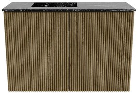 Mondiaz Joya DLux 60cm toiletmeubel dusk met wastafel faye links zonder kraangat lava