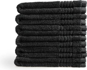 Gastendoek Supreme Collectie - 6 stuks - 30x50 - zwart