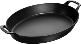 Staub Specialities Ovenschaal met 2 handgrepen 37 cm, Ovaal, Zwart - Specialities - Staub