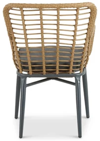 Tuinset Ronde Tuintafel 4 personen 125 cm Aluminium/Wicker Taupe  De Laan Projects