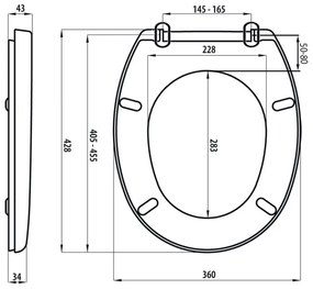 Aqualine Fixet toiletzitting