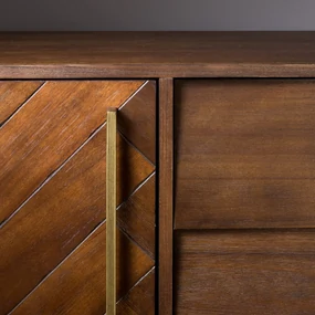 Dutchbone Class Tv-meubel Visgraat Acacia Hout - 180x45x60cm.