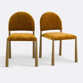 Set van 2 gestoffeerde stoelen, Delly