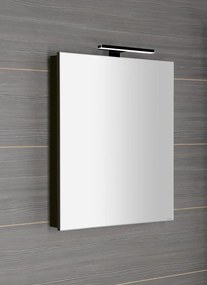 Sapho Greta spiegelkast met LED-verlichting 60x70cm zwart mat