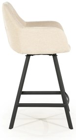 By-Boo Bliss Draaibare Barkruk Stof Beige