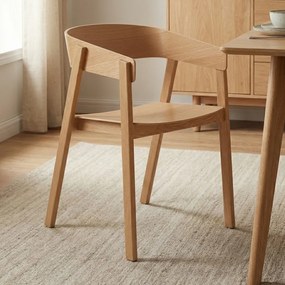 Eiken Stoel Van Gebogen Hout