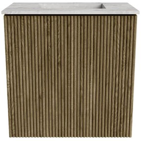 Mondiaz Joya DLux 40cm toiletmeubel dusk met wastafel faye midden zonder kraangat glace