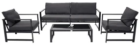 The Outsider Stoel-Bank Loungeset - Sara - Antraciet - Aluminium - The Outsider