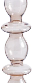 Kandelaar in glas H25 cm, Lolita
