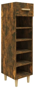 vidaXL Schoenenkast 30x35x105 cm bewerkt hout gerookt eikenkleurig