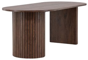 Jörn Ovale Eettafel - Oakly - 200x90 cm - Eikenhout Bruin Fineer - Jorn