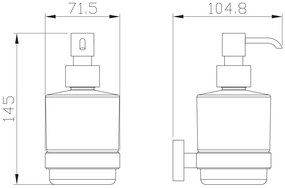 Eastbrook Asti messing zeepdispenser chroom