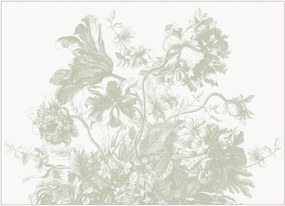 Behang Engraved Flowes