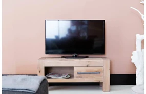 Goossens Tv Meubel Roots, 1 lade vsr 1 open vak vsl 45 cm diep