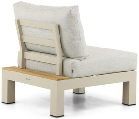 Loungeset 6 personen Aluminium/Teak Taupe Lifestyle Garden Furniture Vittoria