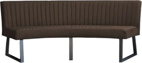 Eetkamerbank - Hengelo - stof Element antraciet 02 - geschikt voor ovale tafel 200 cm