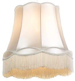Stoffen Eettafel / Eetkamer Retro hanglamp crème 45 cm - Granny Retro E27 rond Binnenverlichting Lamp