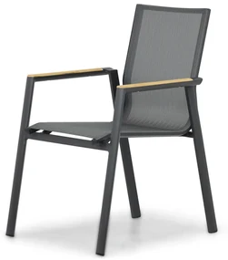 Tuinset 4 personen 181 cm Aluminium/textileen Grijs Lifestyle Garden Furniture Fiora/Palermo