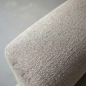 Rechte Bank Met Hocker Rechts Taupe