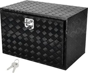 VEVOR Truckbox gereedschapskist, onderbouw aanhangwagenkist, gereedschapskist 914 x 610 x 610 mm pick-up opbergkist, aluminiumlegering, 40 kg laadvermogen gereedschapskist, afsluitbare opbergkist