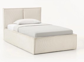 Corduroy eenpersoonsbed Dream met opbergruimte