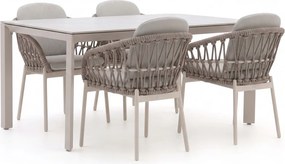+ 10% kassakorting | Diningset Bellagio | 4 personen | Tuinset sintered stone | 5-delig | Kees Smit Tuinmeubelen