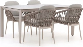 Diningset Bellagio | 4 personen | Tuinset sintered stone | 5-delig | Kees Smit Tuinmeubelen