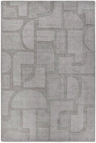 Wollen vloerkleed Alexis met hoog-laag effect