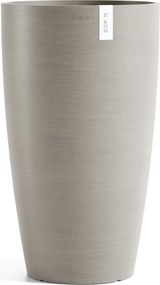 Ecopots bloempot Stockholm High 60- Rond - Taupe - Diameter 35 x H60 cm