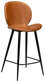 Dan-Form Cloud Lage Design Barkruk Bruin Kunstleer
