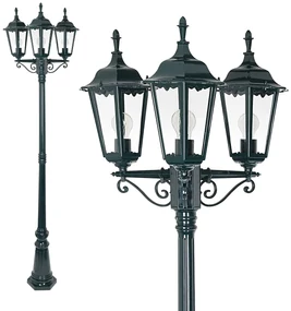 Lantaarnpaal Ancona 3-lichts buitenlamp zwart