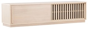 TV Meubel Met Schuifdeur Whitewash - 180x40x45cm.