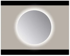 Sanicare Q-mirrors spiegel rond 70 cm. PP geslepen rondom Ambiance Cold White leds (zonder sensor)